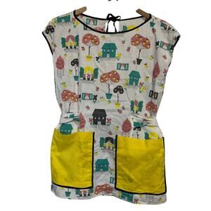 Handmade Kid’s 1970’s Apron with Front Pockets Back Tie One Size